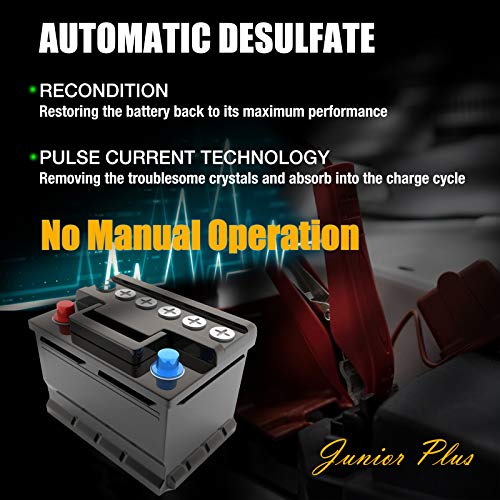 MOTOPOWER MP00205C 12V 800mA Automatic Battery Charger, Battery Maintainer, Trickle Charger, and Battery Desulfator - Image 5