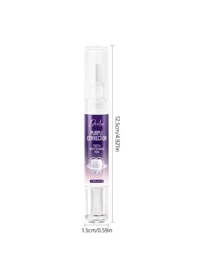 danliss Teeth Whitening Pen - Purple Corrector, Lightens, Removes Stain, Safe on Tooth, Improves the Appearance of Teeth, Enjoy the Most Beautiful Smile Motivation - Image 5