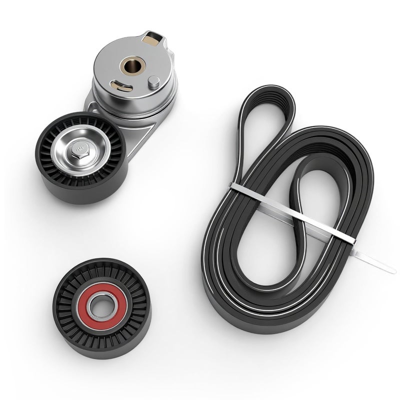 38323 Serpentine Belt Drive Component Kit Fit for Dodge Ram 1500 2500 3500 20092010 Fit for Ram 1500 2500 3500 20112018 V8 57L Belt Tensioner Idler Pulley Kit 4861660AA 38018 6PK2020