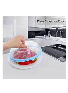 Microwave Splatter Cover, 2 Pack, Small Microwave Plate Cover for Food,  7.9 Microwave Accessories with Silicone Ring, BPA Free & Dishwasher Safe  Fruit, Vegetable Container (Blue, Green) 