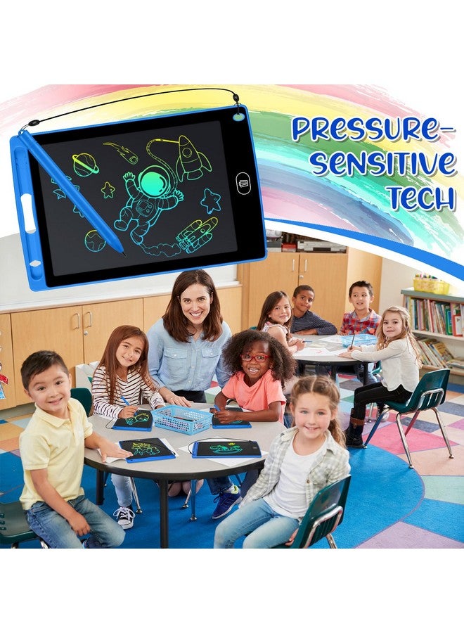 Zhehao مجموعة زهاو 20 لوح كتابة LCD للأطفال، 8.5 بوصة لوح رسم قابل لإعادة الاستخدام، لوحات رسم قابلة للمسح، لعبة تعليمية للأطفال من 3-8 سنوات (أزرق) - Image 5