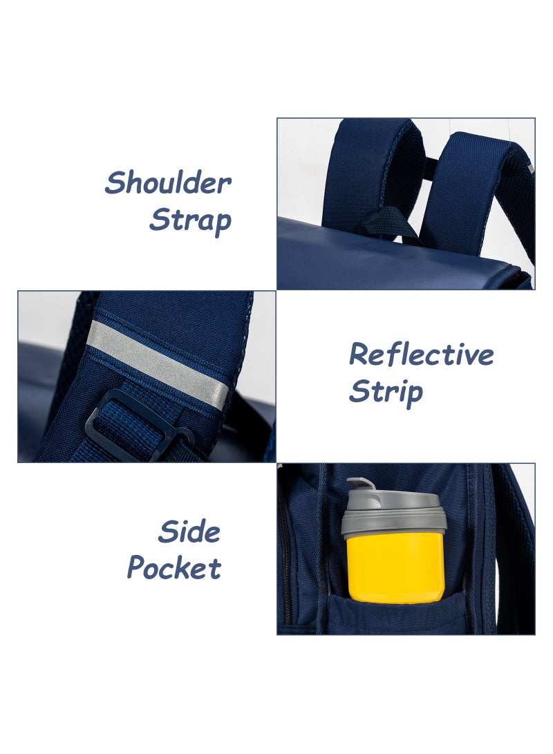Eazy Kids Back to School - 14" School Backpack - Blue  - Image 3