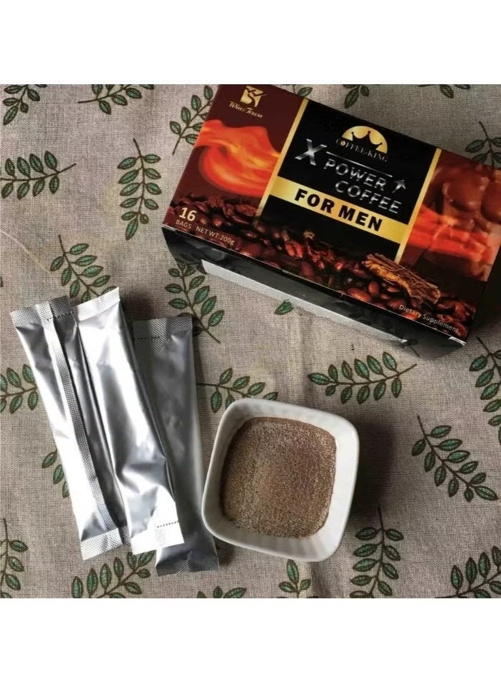 Wins Town X Power Coffee For Men, Ginseng Maca Stress Relieve Energy Coffee, Safe Immunity Booster Instant Black Coffee For Increasing Stamina Energy And Overall Wellbeing - Image 2