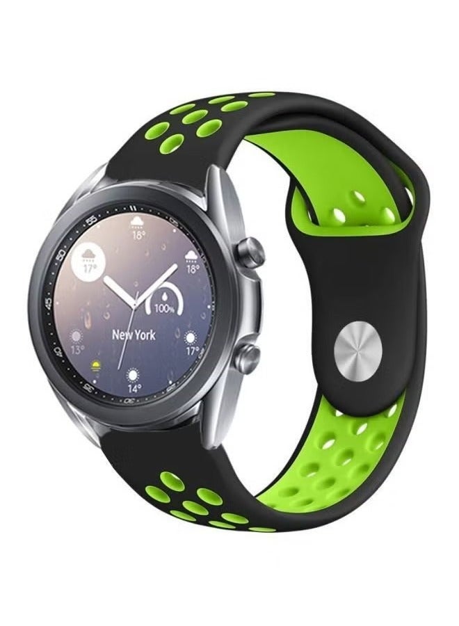 vesus Replacement Band For Samsung Galaxy Watch3 41mm Black/Green