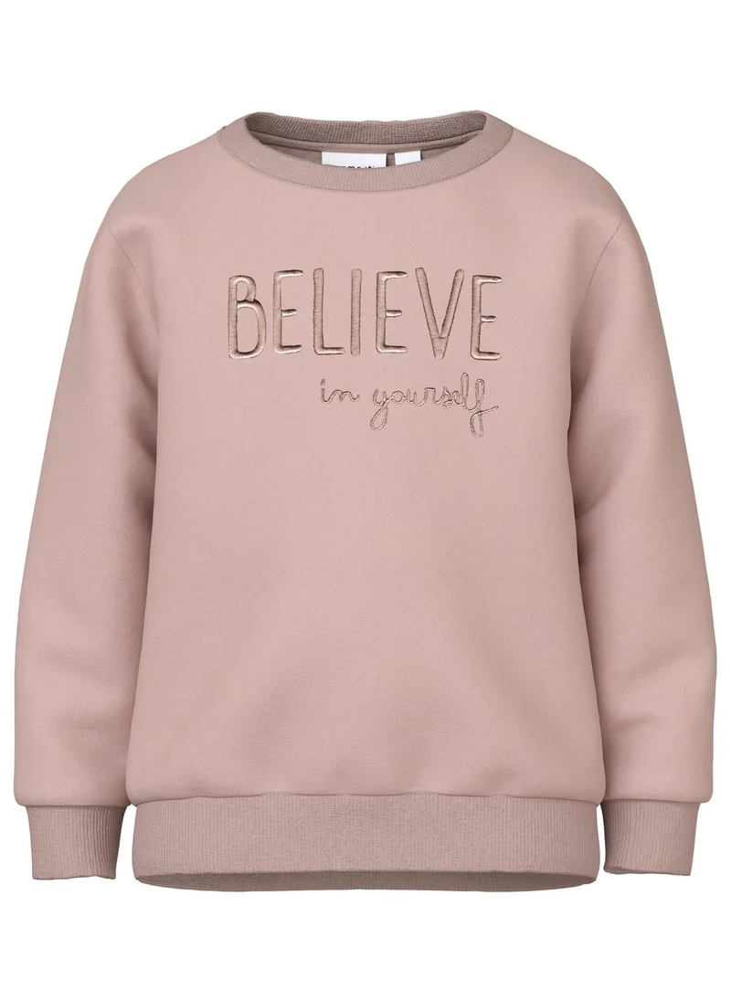 NAME IT Kids Slogan Print Sweatshirt