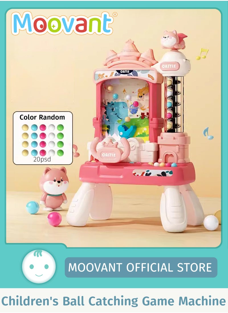 Moovant - Interactive Sensory Toys with Steering Wheel, Focused Educational Ball Catching Game Toy with Removable Table Legs, Desktop Rolling Bean Toss Machine, Electric Spiral Ramp Ball Toy with Sound & Light - Image 1