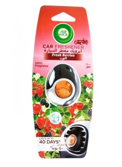 Air Wick Car Freshener With Fresh Berries Scent, Lasts Up To 40 days, 2.5 ml  - Image 1