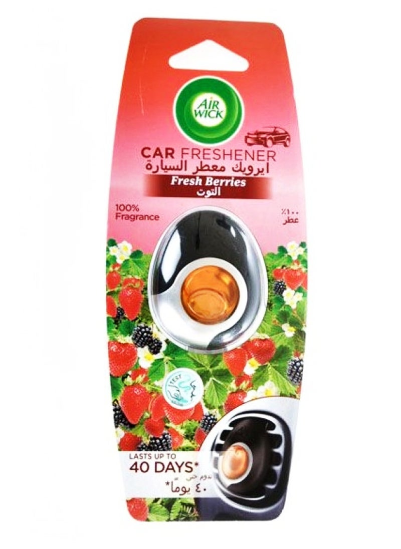 Air Wick - Car Freshener With Fresh Berries Scent, Lasts Up To 40 days, 2.5 ml - Image 1