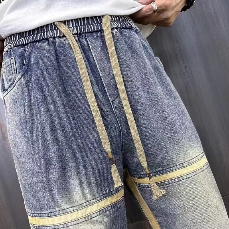 Unisex Classic Denim Jeans Loose Fit Daily Outdoor Wear - Image 5