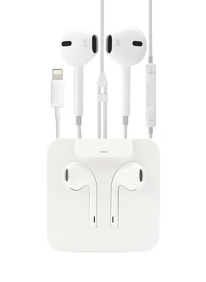 Wired In-Ear Earphones for Apple iPhone White