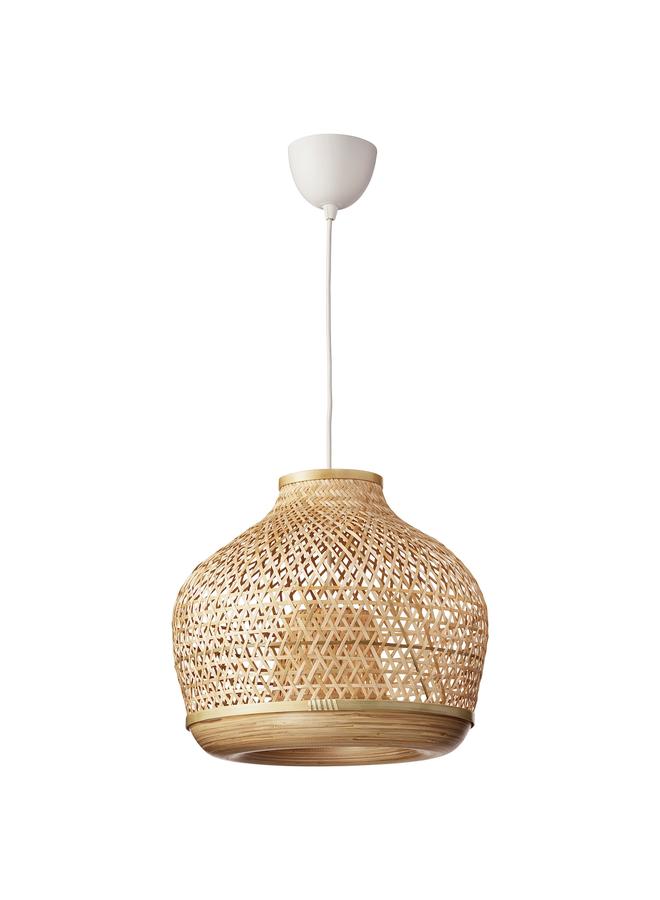 Zaboon Pendant lamp, bamboo/handmade, 45 cm - Image 1