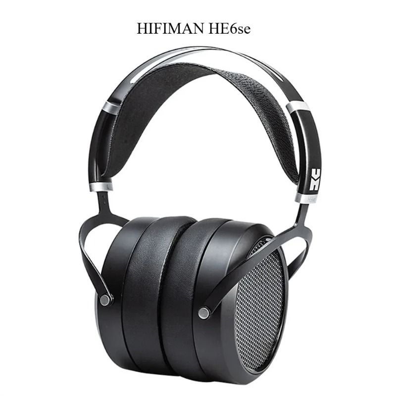 Hifiman HE6se Planar Diaphragm Over-Ear Music Headphones, Black - Image 1