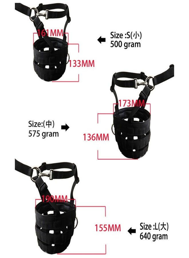 Gaderth Grazing Muzzle, Horse Grazing Muzzle with Halter, Easy Breathe Comfort Lined Grazing Muzzle, Full Adjustable Horse Grazing Muzzle with Chin Neck Pads for Comfort Black Medium Size One Size - Image 3