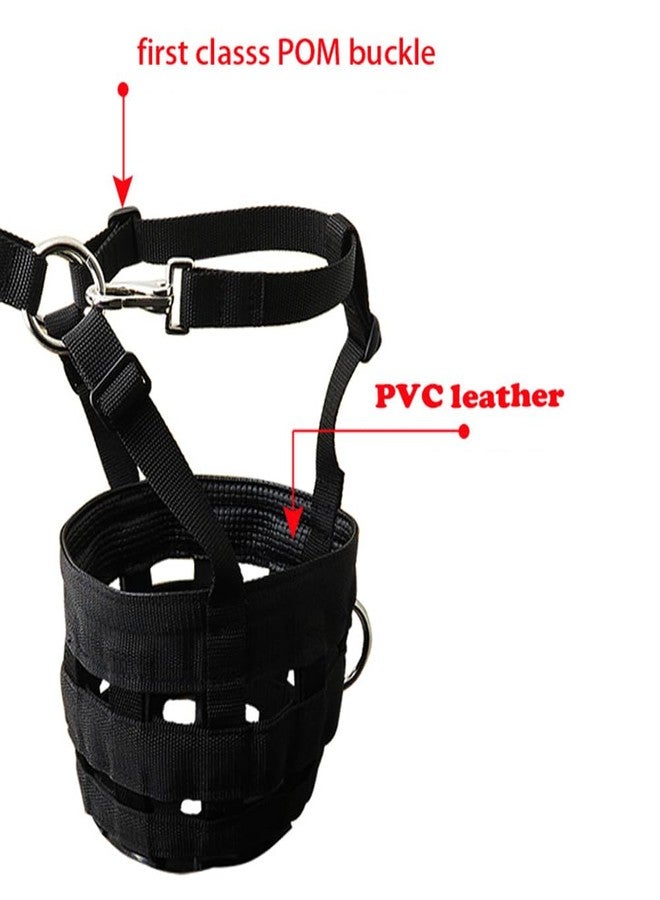 Gaderth Grazing Muzzle, Horse Grazing Muzzle with Halter, Easy Breathe Comfort Lined Grazing Muzzle, Full Adjustable Horse Grazing Muzzle with Chin Neck Pads for Comfort Black Medium Size One Size - Image 5
