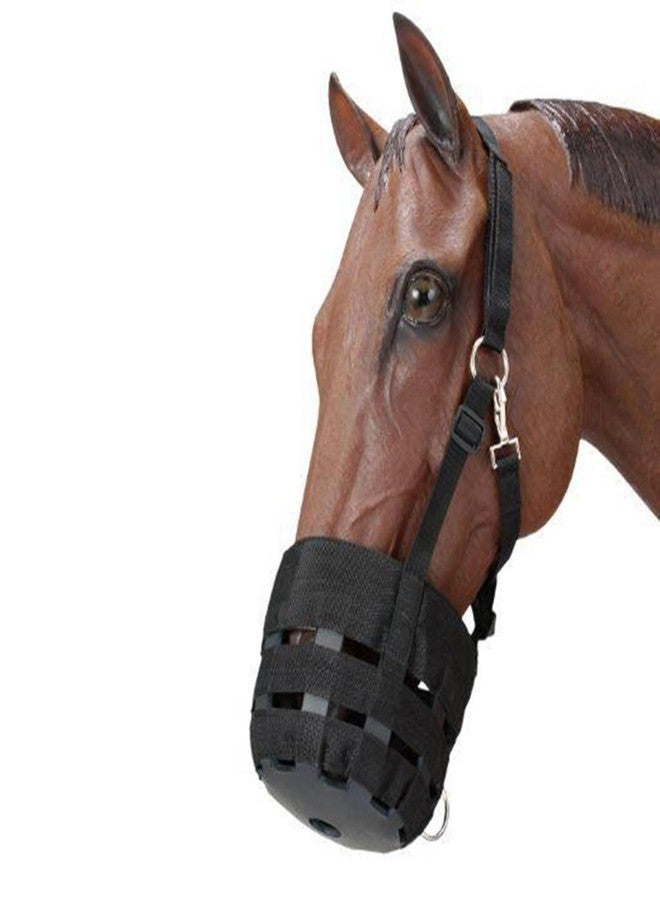 Gaderth Grazing Muzzle, Horse Grazing Muzzle with Halter, Easy Breathe Comfort Lined Grazing Muzzle, Full Adjustable Horse Grazing Muzzle with Chin Neck Pads for Comfort Black Medium Size One Size - Image 1