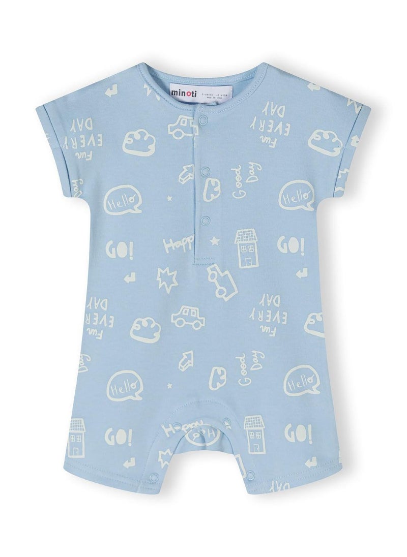 MINOTI 2-Pack Baby Rompers with Short Sleeves and Snap Closures  - Image 4