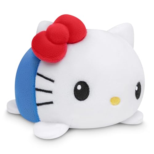 TeeTurtle Reversible Sanrio Hello Kitty and Mimmy Plushie 4Inch TwoSided Flip Plush Toy with Embroidered Details Cute Mini Collectible Plush for Kids Teens and Adults - Image 1