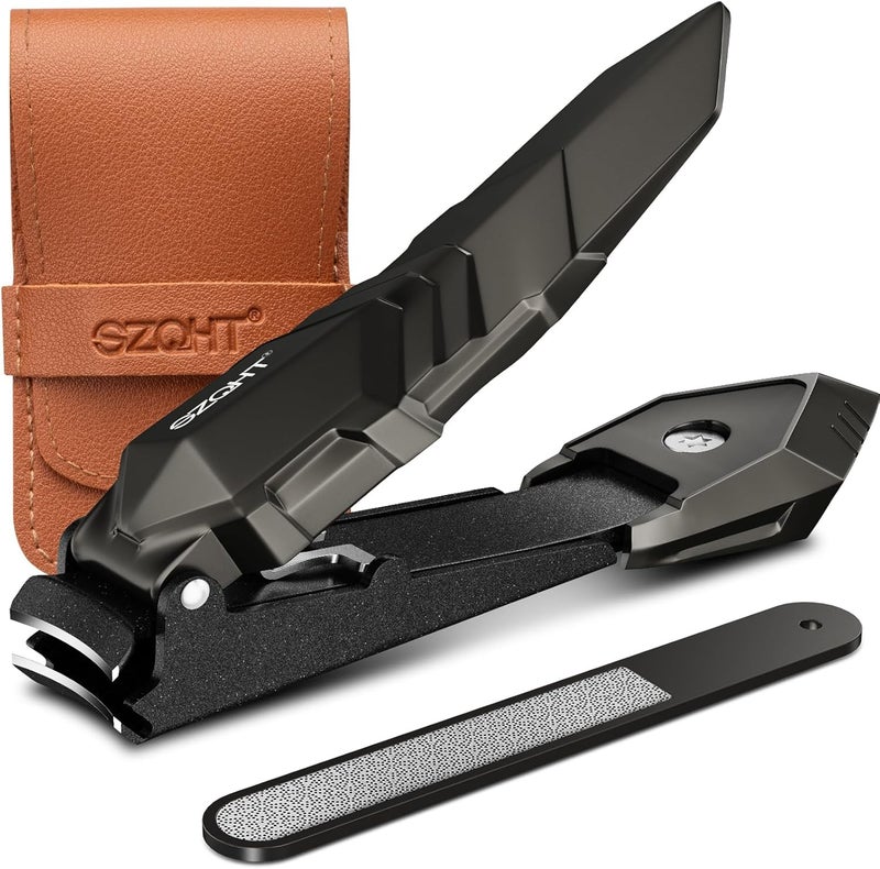 SZQHT Mess-Free Nail Clippers with Catcher - Image 1