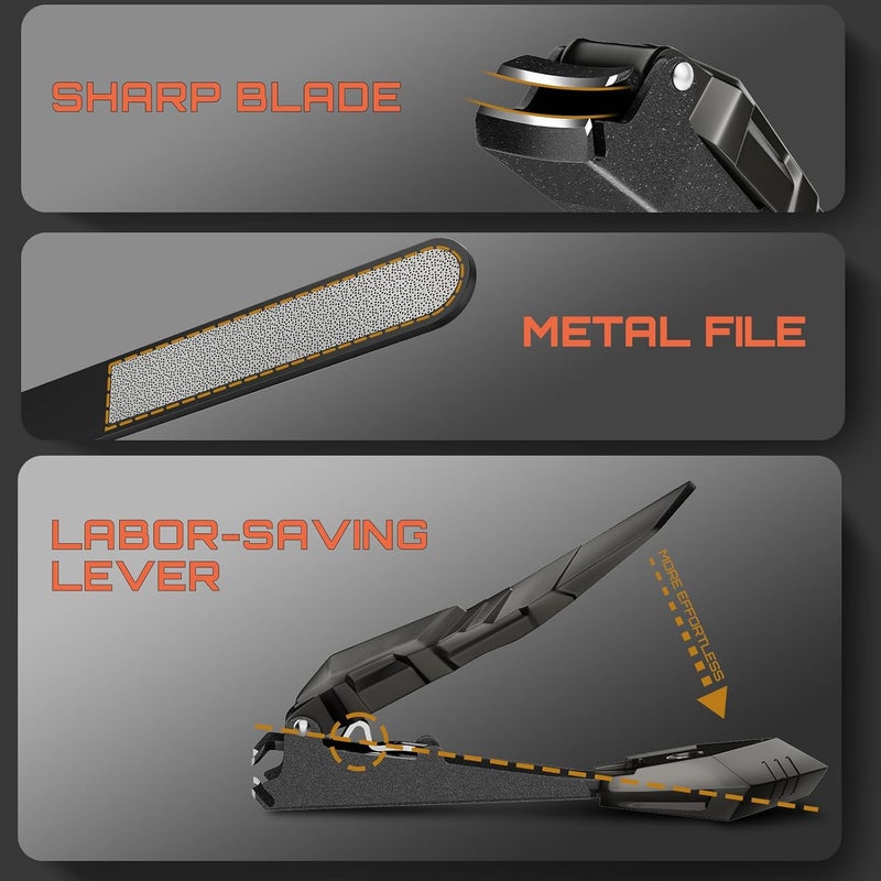 SZQHT Mess-Free Nail Clippers with Catcher - Image 4