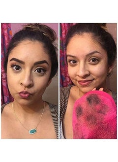 VINAURA (1Pc) Clean Make Up Remover Towel / Sponge / Cloth / Pad / Wipes (Reusable) Chemical Free 100% Skin Friendly | Sweat Absorbent Microfiber Make Up Cleansing Cloth Sponge | Reusable Upto 1000 Times | Remove Make Up Instantly With Just Water | Make-Up Removal Pad Wipe  - Image 2