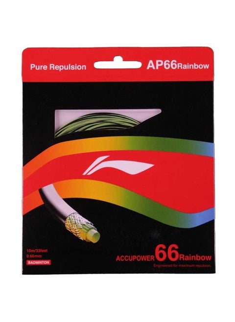 Ap-66 Rainbow Badminton String  Badminton String - Flourescent Yellow/Black