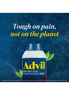 Advil Pain Reliever and Fever Reducer, Pain Relief Medicine with Ibuprofen 200mg for Headache, Backache, Menstrual Pain and Joint Pain Relief - 300+24 Coated Tablets  - Image 5