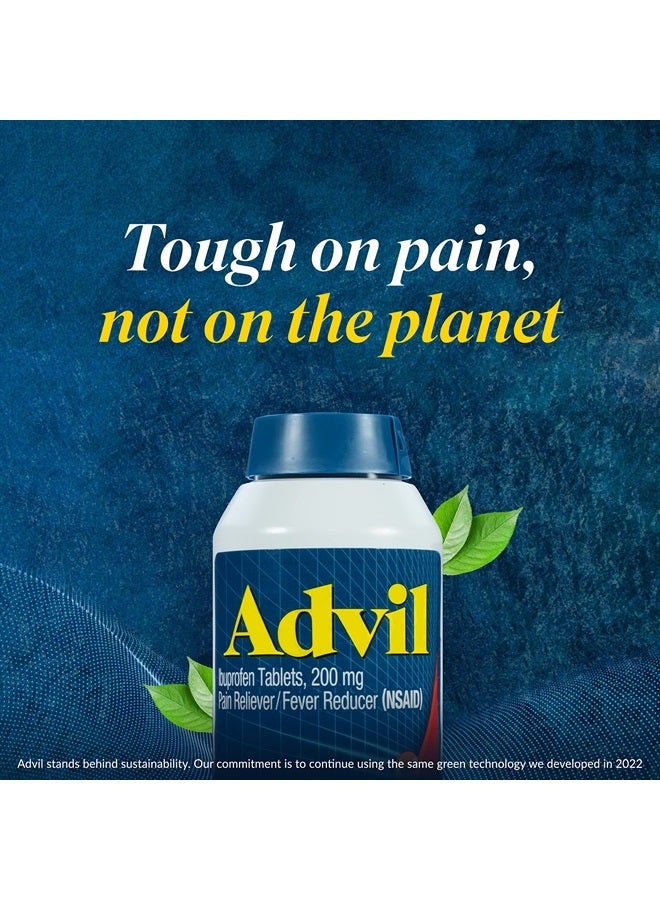 Advil مسكن للألم وخافض للحرارة، دواء لتسكين الألم يحتوي على إيبوبروفين 200 مجم لعلاج الصداع وآلام الظهر وآلام الدورة الشهرية وتسكين آلام المفاصل - 300+24 قرصًا مغلفًا - Image 5