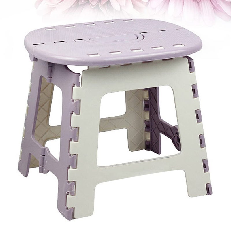 Green Folding Step Stool Plastic Portable Outdoor Household Sturdy Chair - Image 4