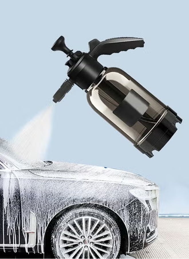 Bukela Handheld Car Wash Sprayer Manual Pressure Pump,2L foam watering can,Car Cleaning Supplies,Pressure Sprayer for Home, Lawn, Garden, Car - Image 1