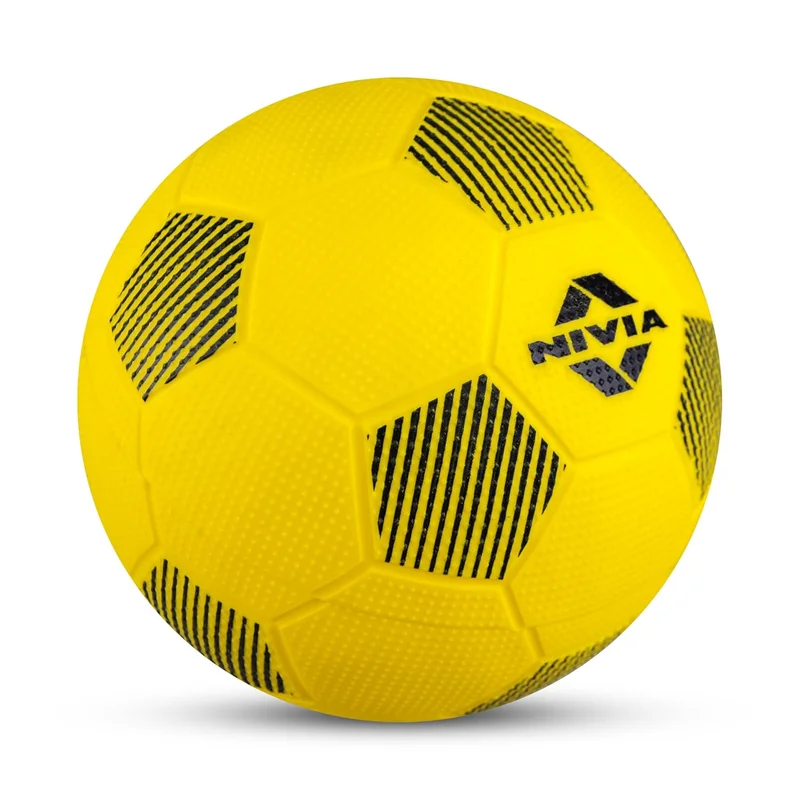 Nivia  Nivia Home Play Mini Football for Kids - Soft & Lightweight Toy Ball, Safe for Indoor Play, Size 1 (Yellow/Blue), Pack of 2  | Best Price UAE