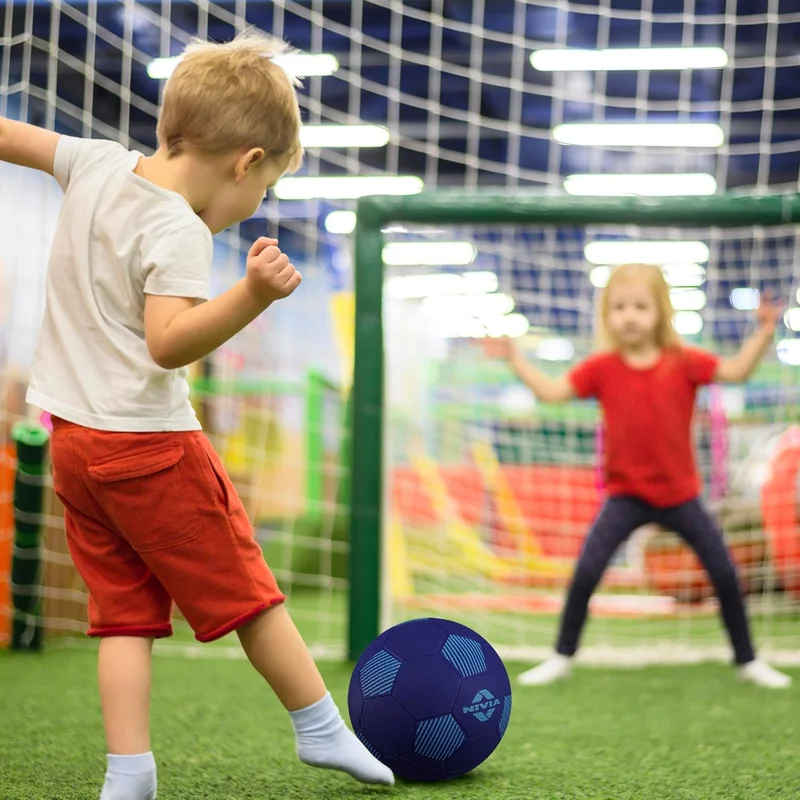 Nivia  Nivia Home Play Mini Football for Kids - Soft & Lightweight Toy Ball, Safe for Indoor Play, Size 1 (Yellow/Blue), Pack of 2  | Best Price UAE