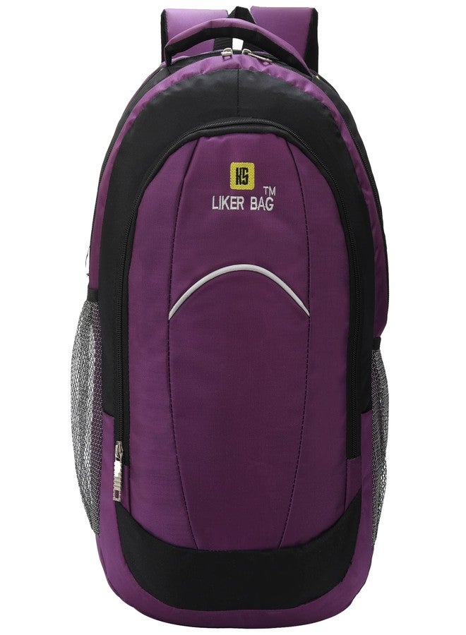 Liker Bag Large 45 L Laptop Backpack Spacy unisex Bag for college & office latest Backpack Waterproof (Purple) - Image 1