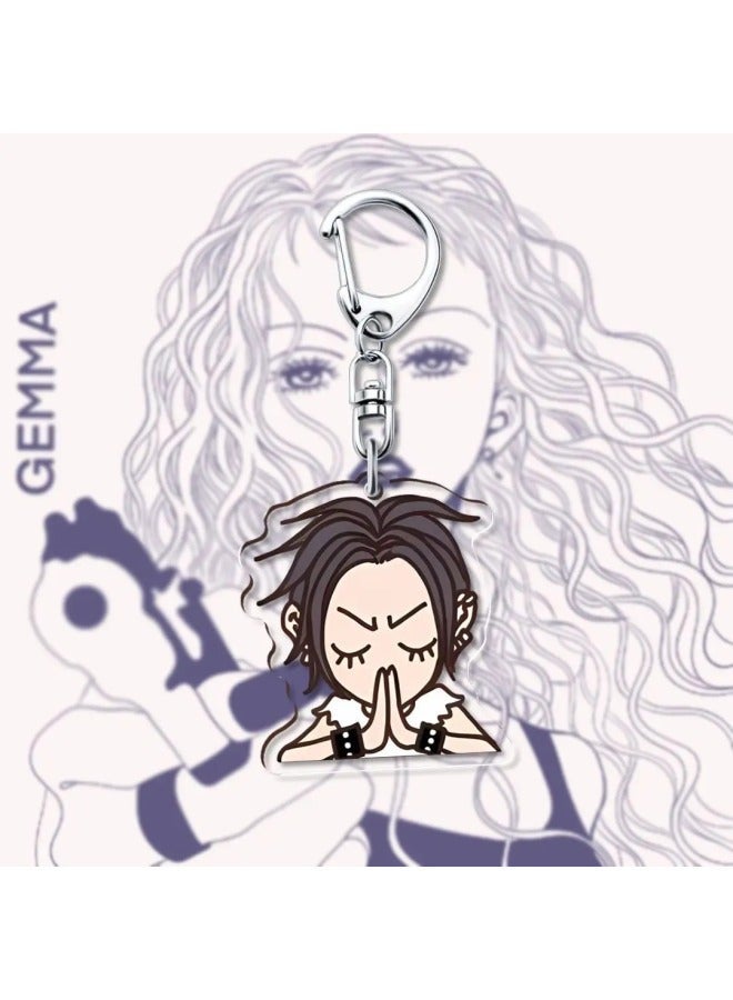 Generic NANA Anime Keychain Women Oosaki Nana HACHI Acrylic Key Chain Man Okazaki Shinichi Ring Ita Bag Pendant Ornament Accessories-Color:D  - Image 1
