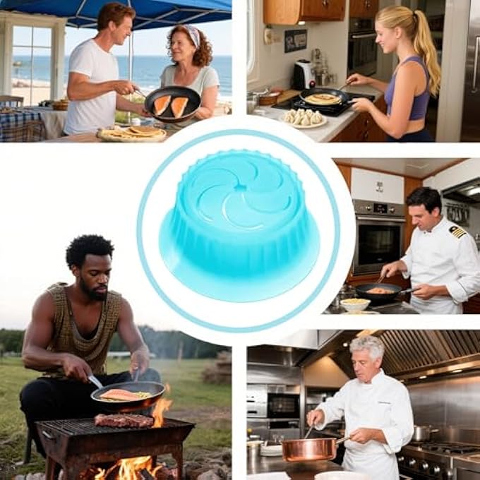 وعاء سيليكون، سلة بخار، أواني سيليكون، مقالي، بخار خضروات، ملحقات أدوات المطبخ القابلة لإعادة الاستخدام، أداة مطبخ للمنزل، بيض، ديم سوم، مطعم، خضروات، زلابية - Image 5