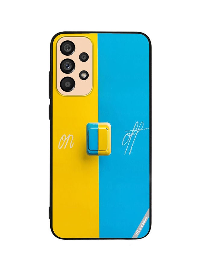 VR CREATIVE Protective Case Cover For Samsung Galaxy A73 5G On Off Design Multicolour - Image 1