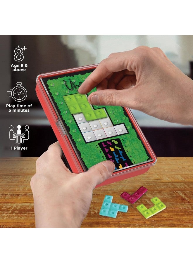 Thames & Kosmos Ubongo The Brain Game to Go Fast-Paced, Addictive, and Easy-to-Learn | Convenient Self Contained Carrying Case | Solo Geometric Puzzle Game | for Ages 8 and Up - Image 3