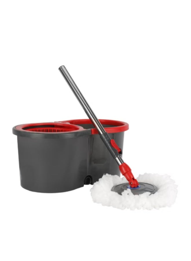 360° Spin Mop with Bucket – Self-Wringing Rotating Cleaning System – Stainless Steel Pole – Super Absorbent Microfiber Mop Head – Floor Cleaning Kit for Home, Office & Any Floor Tiles - Image 5