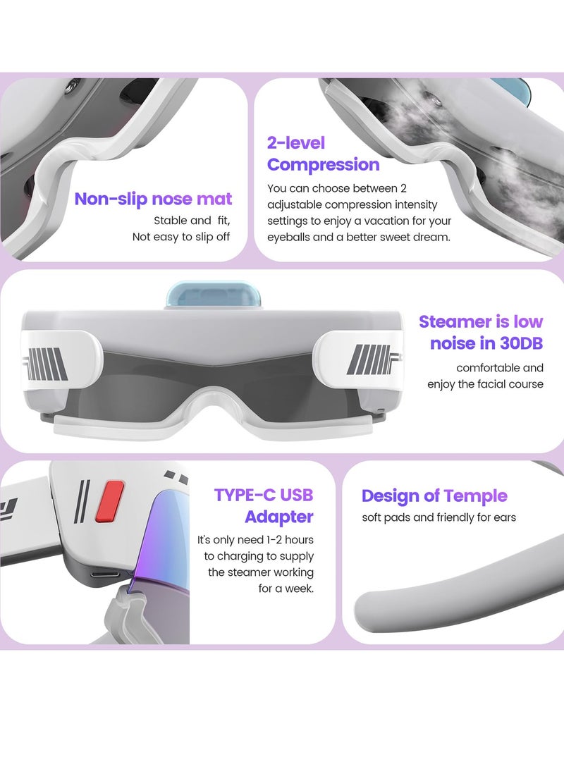 Excefore Eye Spa Steamer Sleep Mask, Portable Nano Eye Sprayer, Reduce & Relax Eye Strain & Dry Eyes, Eye Strain & Improve Sleep, Ideal Gift for Men/Women - Image 4