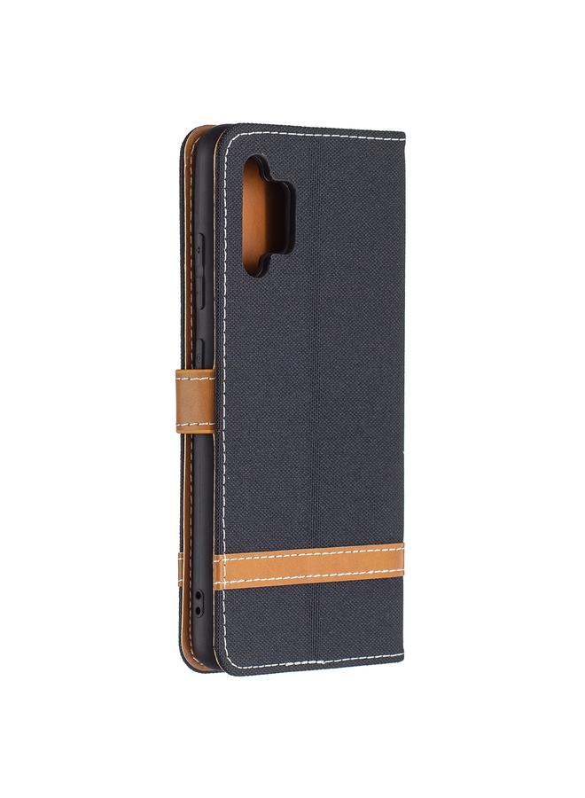 S-TOP Case For Samsung Galaxy A32 4G Color Matching Denim Texture Horizontal Flip Leather Case with Holder & Card Slots & Wallet & Lanyard - Image 3