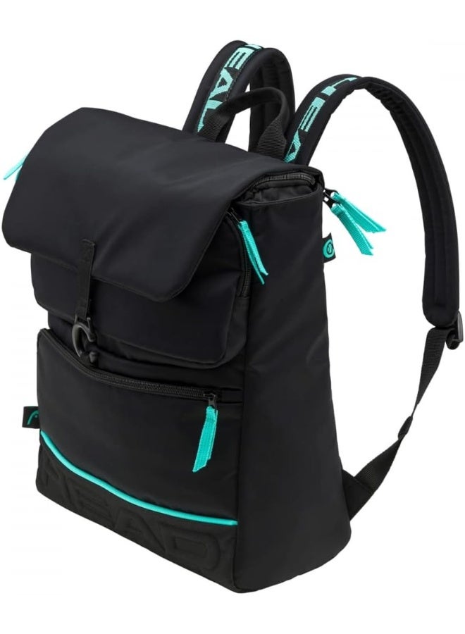HEAD Coco Backpack - Stylish Tennis Equipment Bag in Black and Mint - Image 1