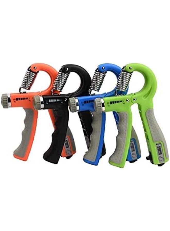 Hand grip strengthener, adjustable resistance 22-132 lbs (10-60 kg), forearm strengthener, ideal for musicians and athletes (multi-color) - Image 1