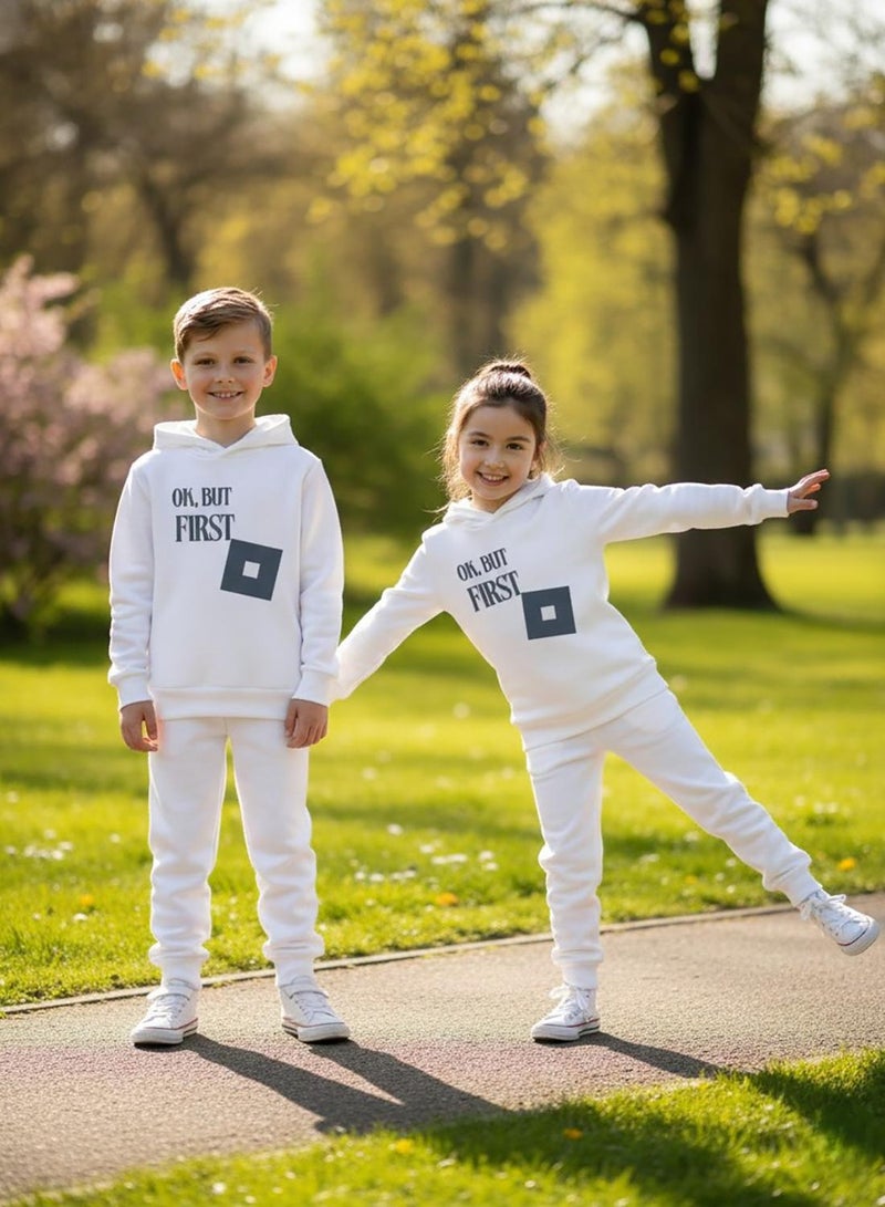 babyqlo Unisex White Winter Roblox Inspired Fleece Hoodie - Image 5