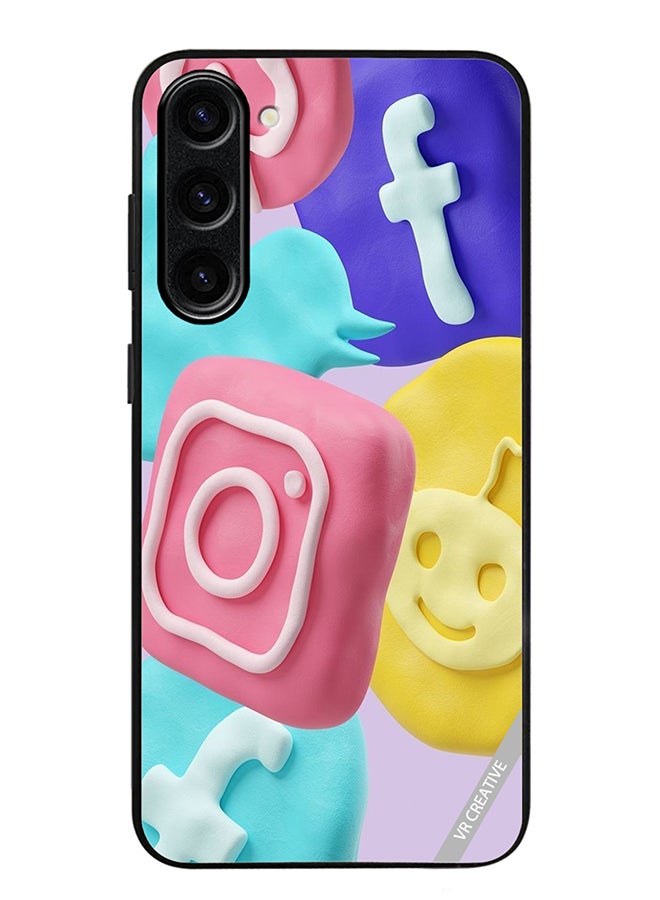 VR CREATIVE Protective Case Cover For Samsung Galaxy S24 Plus Icon Design Multicolour - Image 1