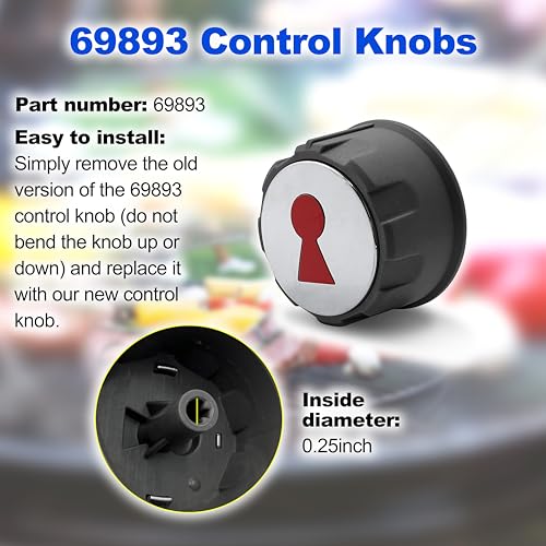 ShineUs Control Knobs 69893 Compatible with Weber Spirit 200 & 300 Series (with Up Front Controls) Years 2013 and Newer(Set of 3) - Image 4