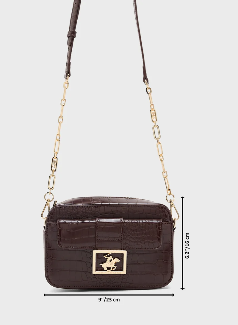 BEVERLY HILLS POLO CLUB Logo Detail Crossbody Bag