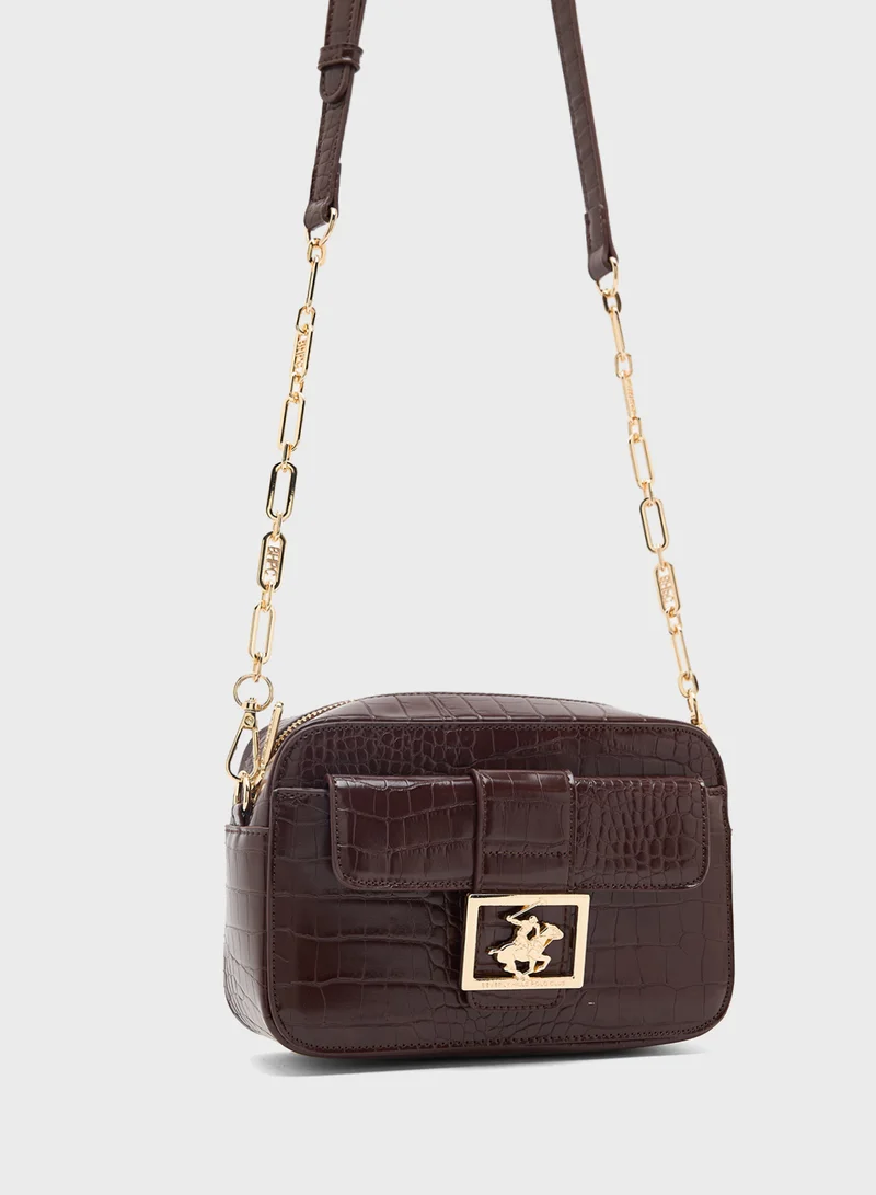 BEVERLY HILLS POLO CLUB Logo Detail Crossbody Bag