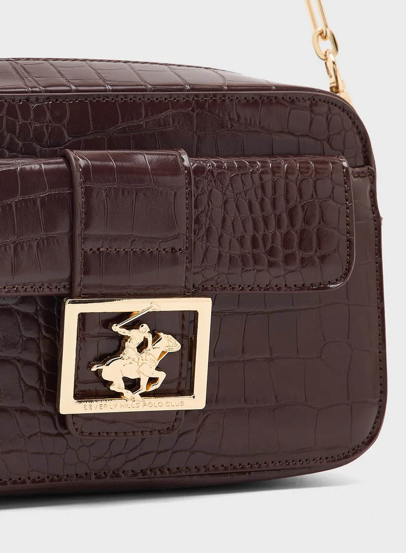 BEVERLY HILLS POLO CLUB Logo Detail Crossbody Bag