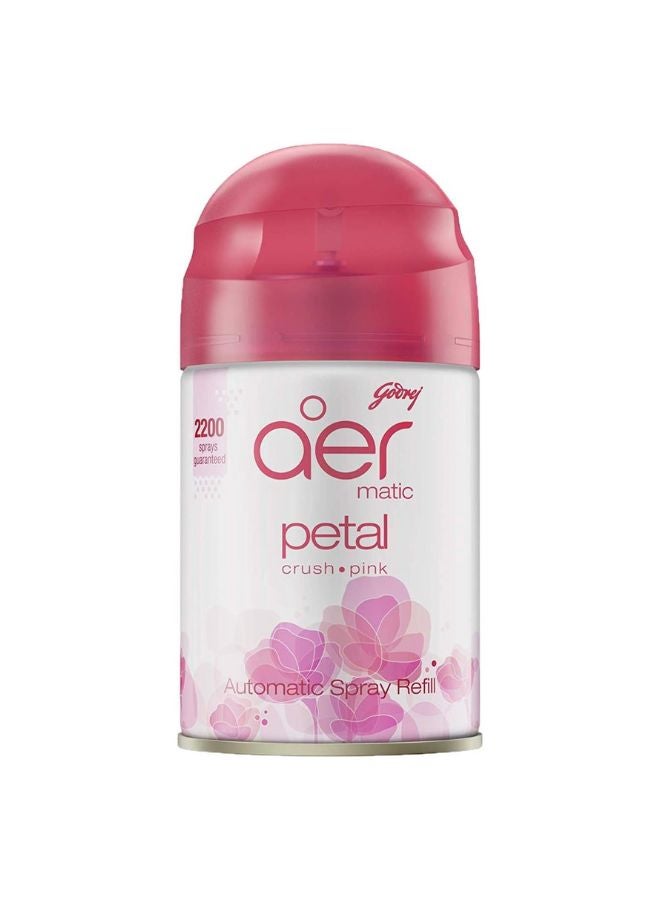 Godrej Aer Matic Automatic Air Freshener Refill Petal Crush Pink 210ml - Image 1