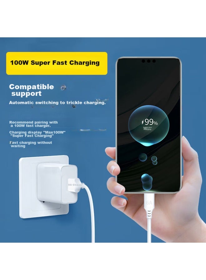 Stiger Type-c Data Cable Charging Cable 88w 66w 6a Fast Charger Compatible With Huawei Xiaomi Phones, Supports Mate60/50pro - Image 5