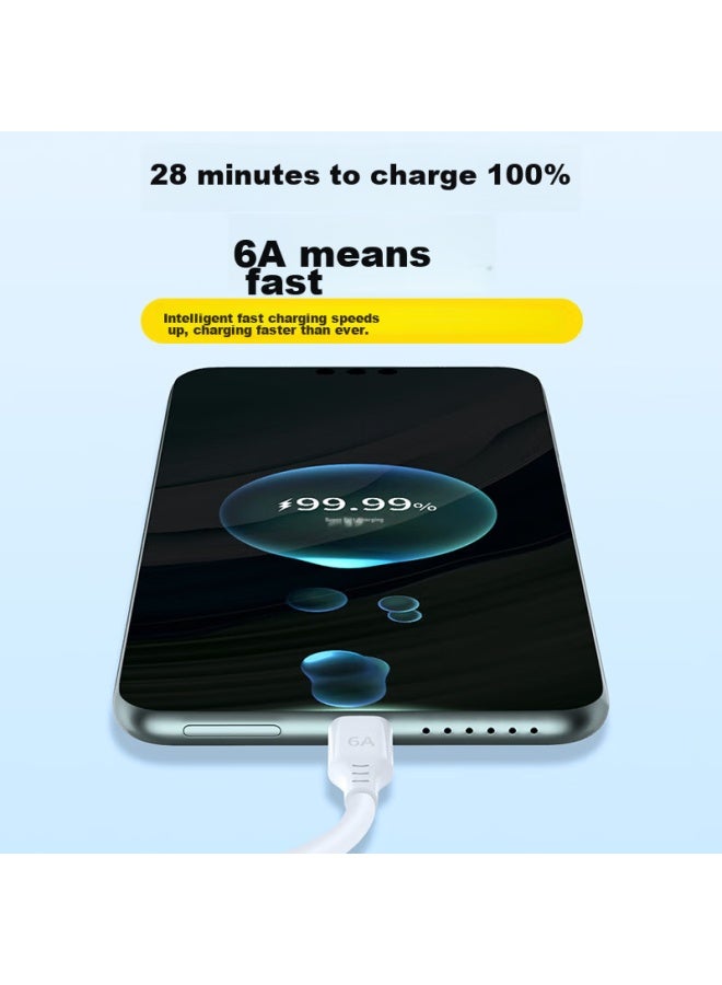 Stiger Type-c Data Cable Charging Cable 88w 66w 6a Fast Charger Compatible With Huawei Xiaomi Phones, Supports Mate60/50pro - Image 3